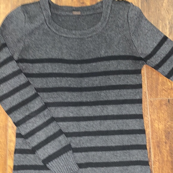 POOF Long sleeve Black Gray Dress S - Picture 2 of 3